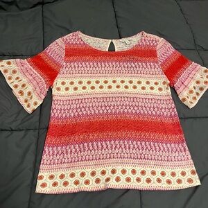 Colorful Patterned Blouse